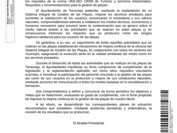Política de Gestión del SIGP