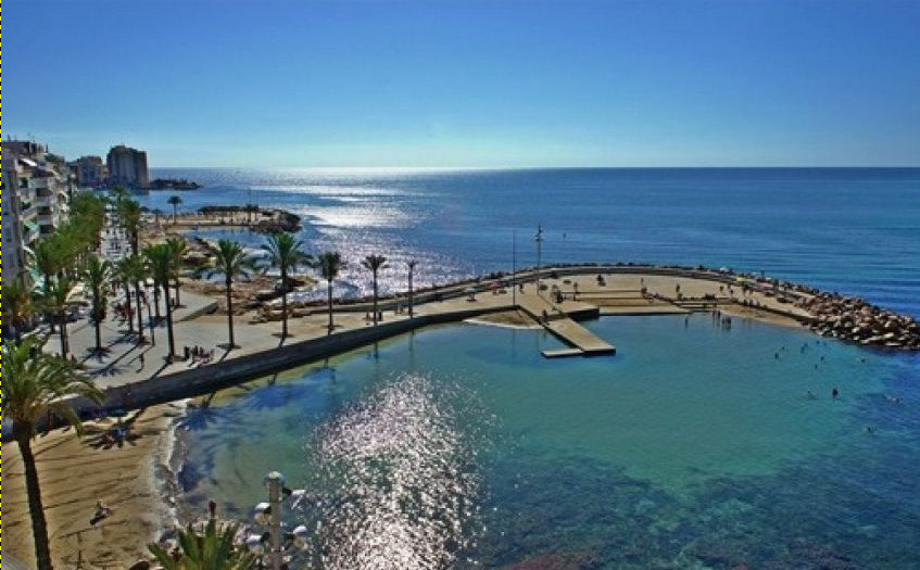 Zonas de baño del paseo Juan Aparicio