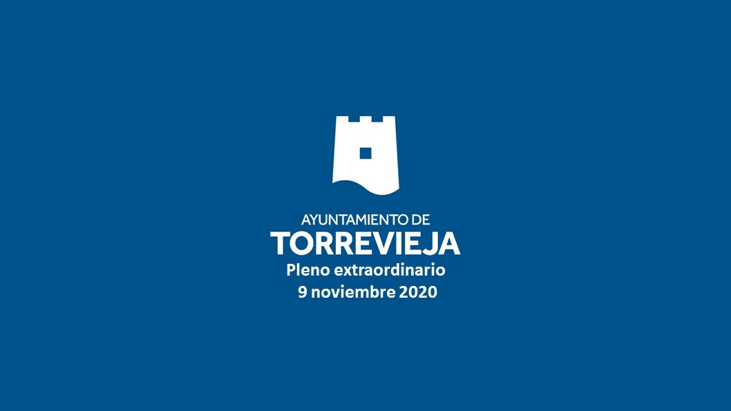 PLENO EXTRAORDINARIO Y URGENTE DE 9 DE NOVIEMBRE DE 2020