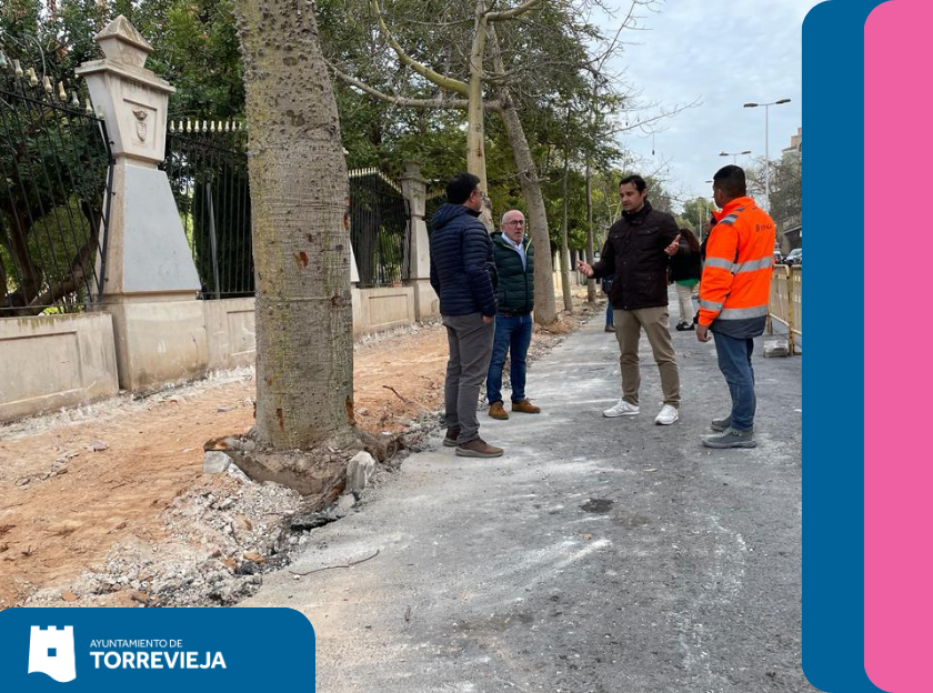 Avanzan a buen ritmo las obras de reurbanización de la ronda César Cánovas Girada