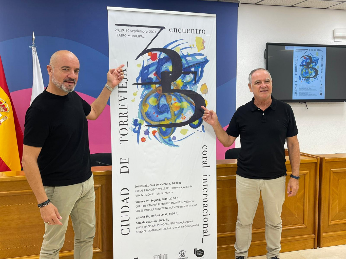 PRESENTADO EL 35º ENCUENTRO CORAL “CIUDAD DE TORREVIEJA”, QUE TENDRÁ LUGAR DEL 28 AL 30 DE SEPTIEMBRE EN EL TEATRO MUNICIPAL