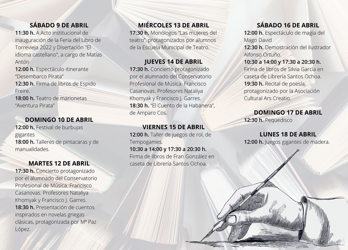 Programación XXIV Feria del Libro