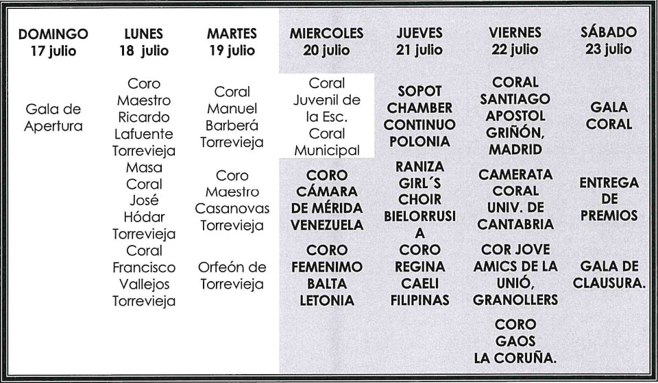 Programa Habaneras